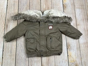 Janie And Jack Aviator Pilot Flying Brown Jacket Kids Baby Size 24 Months Coat - Picture 1 of 7