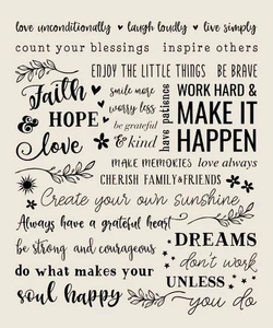 Faith • Hope • Love 50 x 60 Inch Plush Throw Blanket: Inspirational Design - Picture 1 of 2