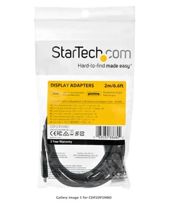 (demo pacakge) Startech  USB-C To DisplayPort Male Cable 4K 60Hz  6.6Ft/2m Cable - Picture 1 of 6