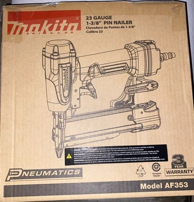 Makita Pneumatic 23Ga Pin Nailer AF353 - Image 1 of 4