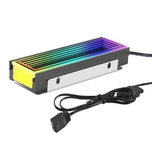 5V ARGB Sync Computer 2280 SSD M2 Radiator PC RGB M.2 Nvme KüHlköRper Solid7680 - Bild 1 von 7