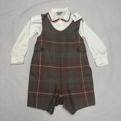 Papo d'Anjo children's plaid jumper Size 3 - Image 1 of 4