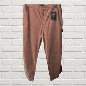 Forever 21 Camel Größe Large Hose 4 Taschen 100% Baumwolle Gummibund, weites Bein - Bild 1 von 4