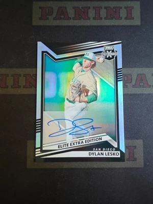 2022 Panini Elite Extra Edition Baseball On Card Autograph Dylan Lesko - Image 1 of 2