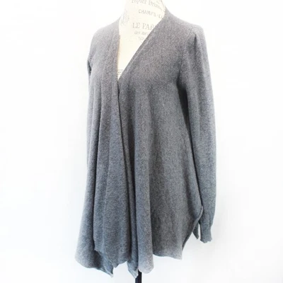Splendid 2-ply 100% cashmere grey open front cardigan wrap XS soft cozy - Image 1 of 4