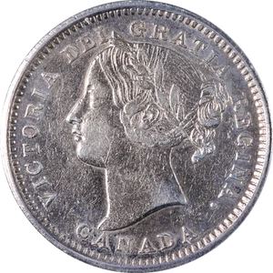 Canada 1900 Ten (10) Cents ICG AU50 KM#3 - Picture 1 of 4