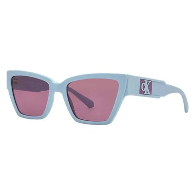 Óculos de sol feminino Calvin Klein olho de gato violeta CKJ23624S 450 54 CKJ23624S 450 54 - Imagem 1 de 4