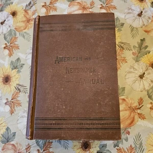 NW Ayer Sons American Annual Newspaper Catalog Book 1908 - Foto 1 di 13