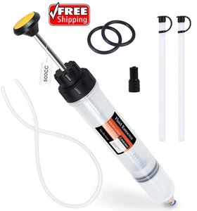 Nedsewor 500CC Automotive Fluid Extractor with 39'' Long Hose & 500CC, white - Photo 1/8