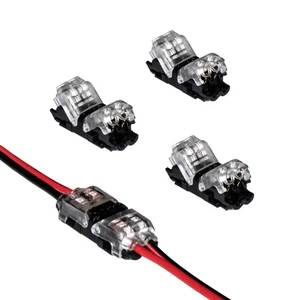2 Pin LED Strip Light Wire to Wire Connectors 4pk - Picture 1 of 3