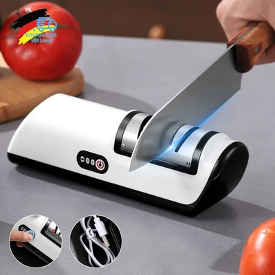 Profi Elektrischer Messerschärfer Diamant Messerschleifer Allesschärfer 4 Gänge - Bild 1 von 4