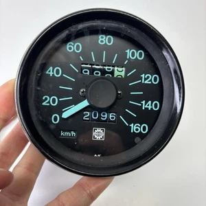 Vintage Ski Doo blue face 160 MPH speedometer with cable Bombardier - Picture 1 of 9