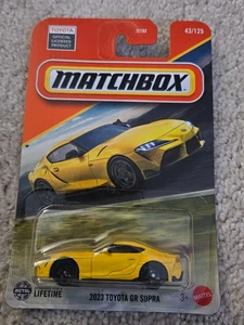Matchbox 2023 Toyota GR Supra #43/125 Yellow 2025 Mainline Combined Shipping - Picture 1 of 4