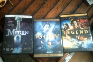 MERLIN (DVD Neill) WILLOW (DVD Kilmer) LEGEND (DVD Cruise) all NrPerfect - Picture 1 of 1