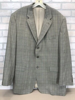 Ralph Lauren Para Hombres 48L Blazer Cuadros Pata de Gallo Seda Mezcla de Lana Abrigo Deportivo Chaqueta Foto 1 de 4