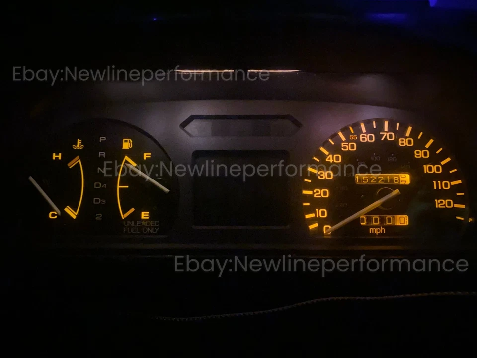 Amber Orange LED Cluster Bulb KIT for Honda Civic EF No Tach Model 1988-1991 - Image 1 of 1