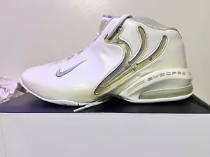 2001 Nike Air Swoopes VI Damen weiß Lack Größe 13 neu sehr selten DS mit altersbedingter Abnutzung - Bild 1 von 10
