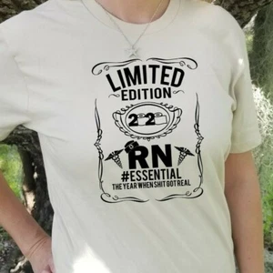 RN Essential Worker T-Shirt Nurse Doctor Healthcare Worker Gift Support Pride - Picture 1 of 4