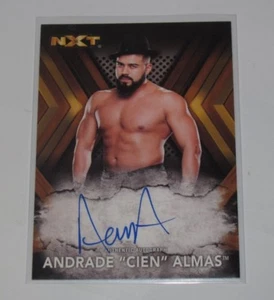 Tarjeta automática 2017 Topps WWE NXT ANDRADE CIEN ALMAS BRONCE PARALELO #37/99 - Imagen 1 de 2