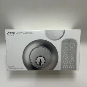 Level - Lock+ Connect Keypad Smart Lock BT/Wi-Fi Dead Bolt Lock Nichel Satinato... - Foto 1 di 4