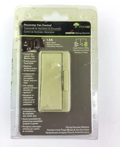 Cooper 3 Speed Fan Control 1.5 Amp Ivory Dfs15p-v-k New/Other Read Description - Picture 1 of 10