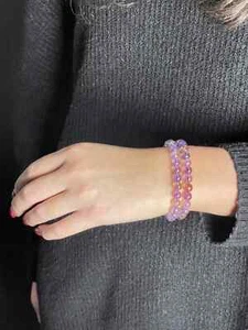 Elegantes elastisches Ametrine-Armband - 7,5mm Durchmesser - Picture 1 of 4