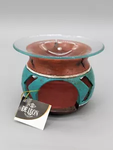Calentador de cera de aceite De Leon Aztec Boho quemador soporte de luz de té aromaterapia cerámica - Imagen 1 de 13