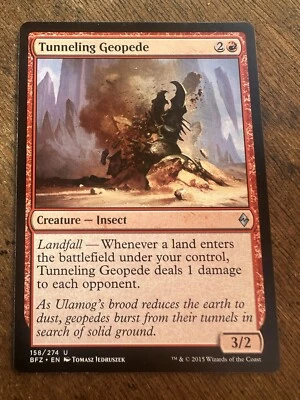 Tunneling Geopede Light Play English Magic the Gathering MTG Battle for Zendikar - Image 1 of 2