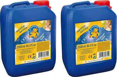 Pustefix Seifenblasenfluid PRO 2,5 Liter 2er Set gebrauchsfertig Fluid Kinder - Bild 1 von 2