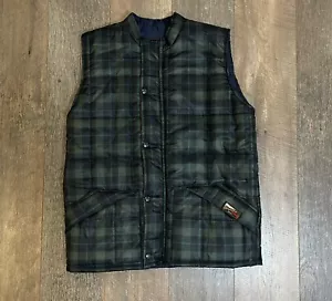 Bronte Classic Plaid Gilet Body Warmer Vintage Puffer Jacket Tartan - Small - Picture 1 of 10