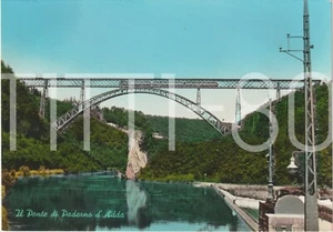 IL PONTE DI PADERNO D' ADDA - TRENO FUORI STAZIONE (LECCO) 1965 - Picture 1 of 1