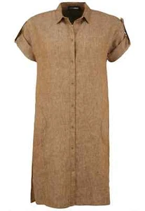 DORIS STREICH SALE Leinenkleid Braun Gr. 46 UVP 139,95 Euro - Bild 1 von 3
