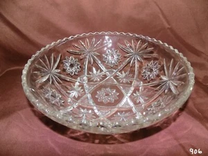 Vintage Anchor Hocking Davidstern große vorgeschnittene EAPC Schüssel 10 1/2" - Bild 1 von 8