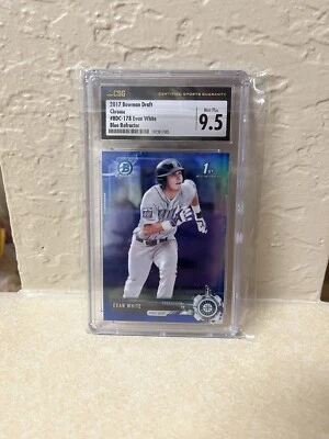 2017 Bowman Draft Chrome Evan White  - Image 1 of 2