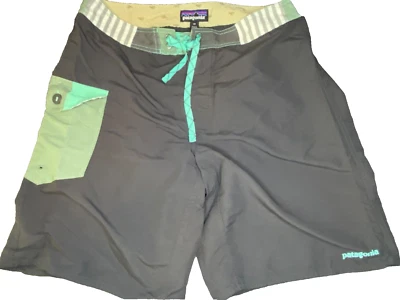 Pantalones cortos Patagonia para hombre talla 33 marrón y verde azulado Foto 1 de 3