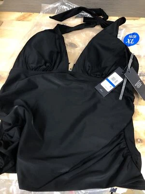 Tommy Hilfiger Black Tankini Swim Top Size XL Brand New - Image 1 of 3