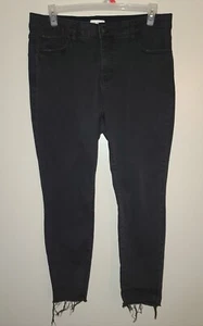 EUC WOMENS AVA & VIV MID RISE BLACK WASH SKINNY JEANS SIZE 17 - Picture 1 of 2