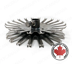 9″ Titanium Dished Disc Pair Center with 20 Stations - Picture 1 of 7