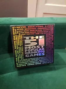 51 Most Popular Drinking Games Board Game New/Sealed Complete - Picture 1 of 4