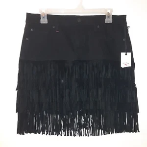 Idyllwind Jeans Mini Rock Fransen schwarz Gr. Medium siehe Bilder und Beschreibung - Bild 1 von 13