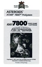 Atari 7800 Replacement Label - Asteroids [Retail]