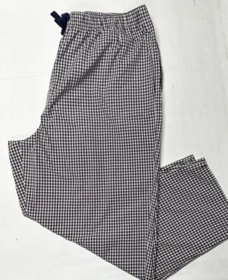 Pantalones Pijama Cremieux Hombre 3XB Salón Dormir 100% Algodón Bolsillos Cuadros Azul Rosa Foto 1 de 4