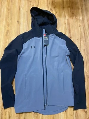 Chaqueta Under Armour Challenger II 2 para hombre talla MED resistente a aguas pluviales negra Foto 1 de 4