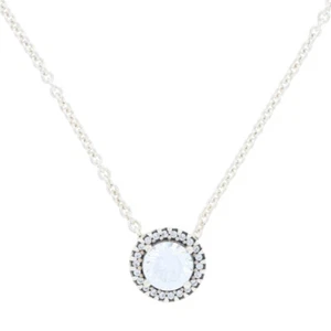 Nuevo Auténtico PANDORA Clásico Elegance Collar 17.7" - de Ley Halo 396240CZ - Imagen 1 de 8
