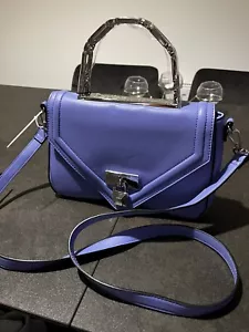 Women’s Steve Madden BGINEVRA Satchel Crossbody Bag With Lock ~ Purple NWT - Picture 1 of 12