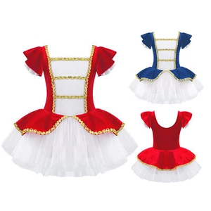 Kids Girls Princess Ballet Dance Tutu Dress Christmas Party Performance Outfits - Picture 1 of 42