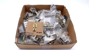 Belwith P9833 Solid Brass 75 pcs Pulls Cabinet Drawer Kitchen Curio Hardware - Picture 1 of 6
