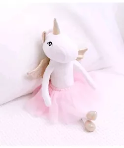 Ballerina Unicorn Doll Stuffed Animal for Girls - Plush Toy Doll Set, Bag, Wings - Picture 1 of 7