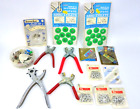 Eyelet Punch Tools Set Snap Button Fastener Bundle & More Accessories - E54 P694