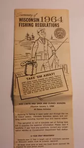 Regulaciones de pesca vintage de Wisconsin 1964 - Imagen 1 de 1